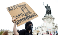 Manifestation du mouvement de protestation « Bloquons tout », Place de la République à Paris, le 10 septembre 2025 ( AFP / Ian LANGSDON )